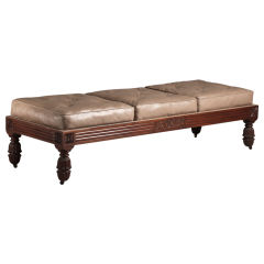 Antique A 19th Century Anglo Indian Daybed in Rosewood