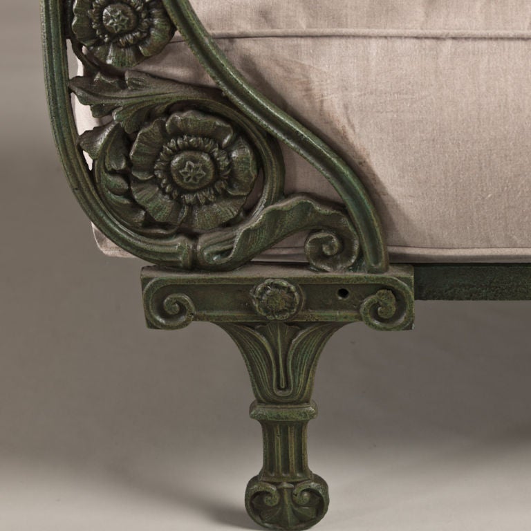 A Converted 19th Century French Cast Iron Dog Bed 4