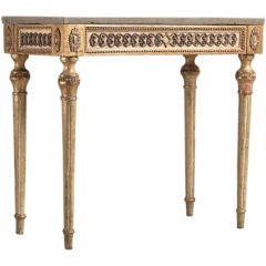 A Swedish Empire Giltwood Console Table Circa 1800