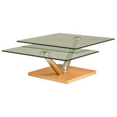 A 1980s Italian Two Tiered Coffee Table
