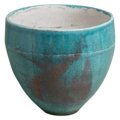 Catriona McLeod Designed Raku Fired Ceramic Bowl Signed 2007