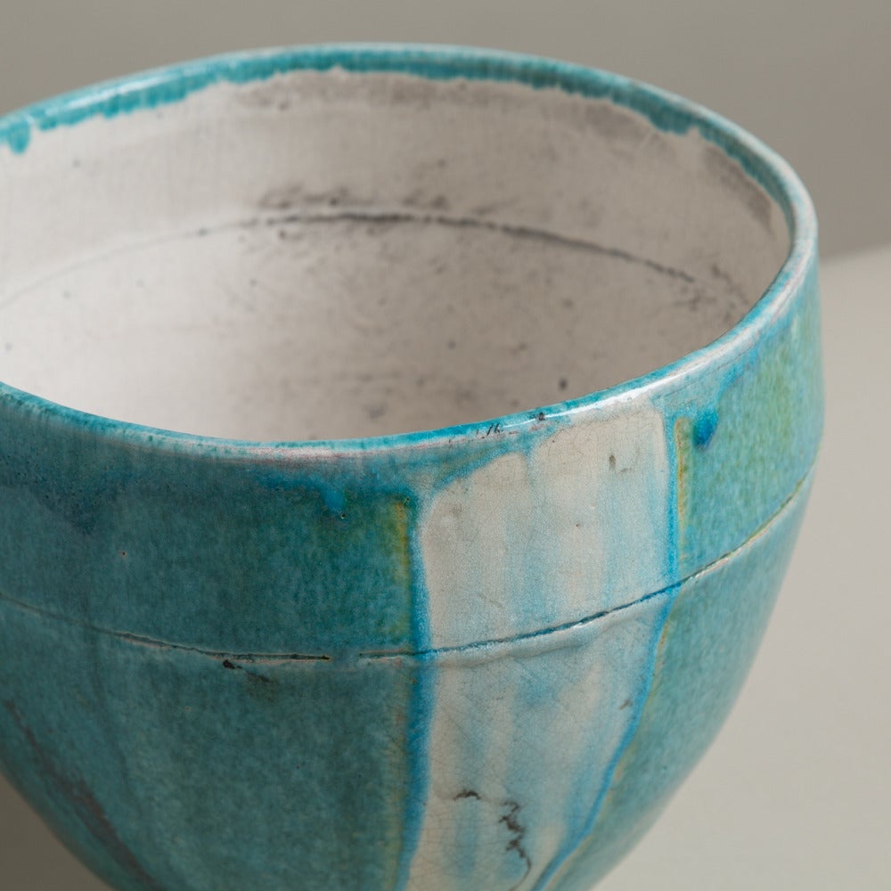 A Catriona McLeod designed Raku Fired Ceramic Bowl signed 2007