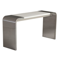 A Mica Waterfall Console Table by Milo Baughman circa 1970s