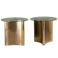 A 1970s Set of Twin Pedestal Bases designed by Mastercraft