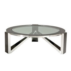 A 1970s Oggetti designed Italian Nickel Plated Coffee Table