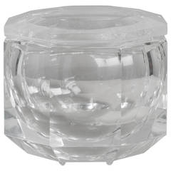 Hexagonal Lucite Ice Bucket with Swivel Top