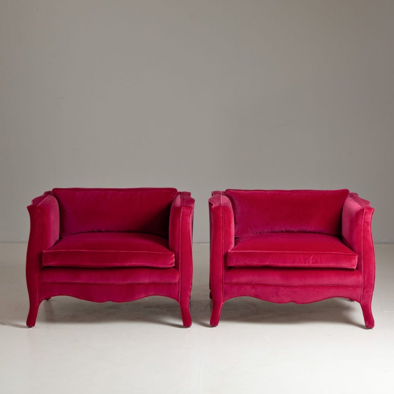 British A Standard Pair of French Style Armchairs by Talisman Bespoke For Sale