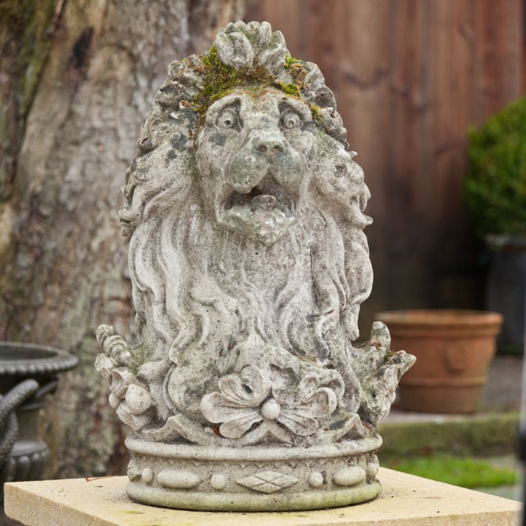 A Rare Pair of Mid 19th Century Armorial Lions