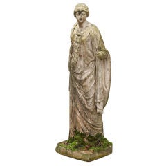 An 18th century Coade stone figure of Atlas