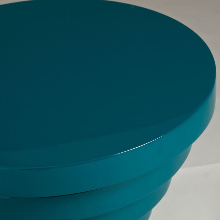 A Turquoise Lacquered Centre Table 1