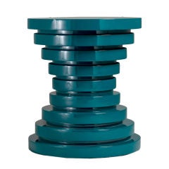 A Turquoise Lacquered Centre Table