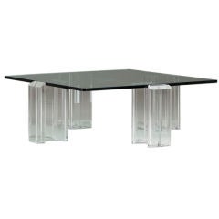 A Four Part Lucite Coffee Table Base 1960s