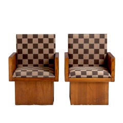 A Pair of Armchairs in the Manner of Jean Michel Frank 1940s