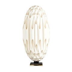 An Exceptional and Rare Single Ovoid Rougier Designed Lamp