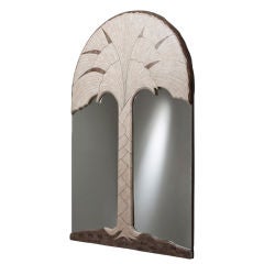 Matched Pair of Maitland-Smith Stone Veneered Mirrors, 1980s