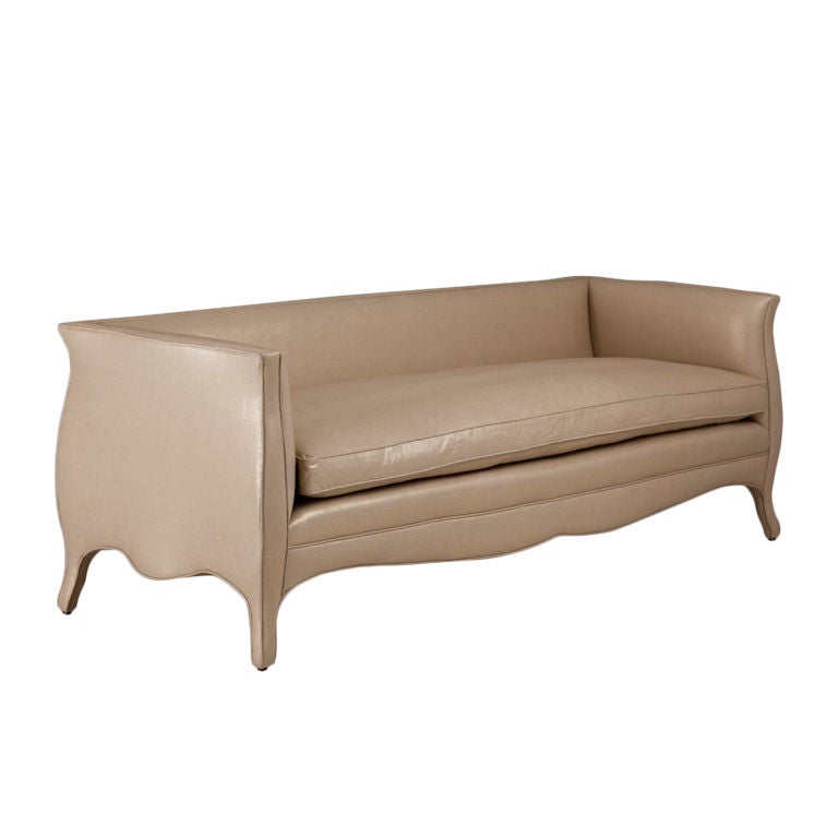 A Standard High Back French Style Sofa by Talisman Bespoke For Sale