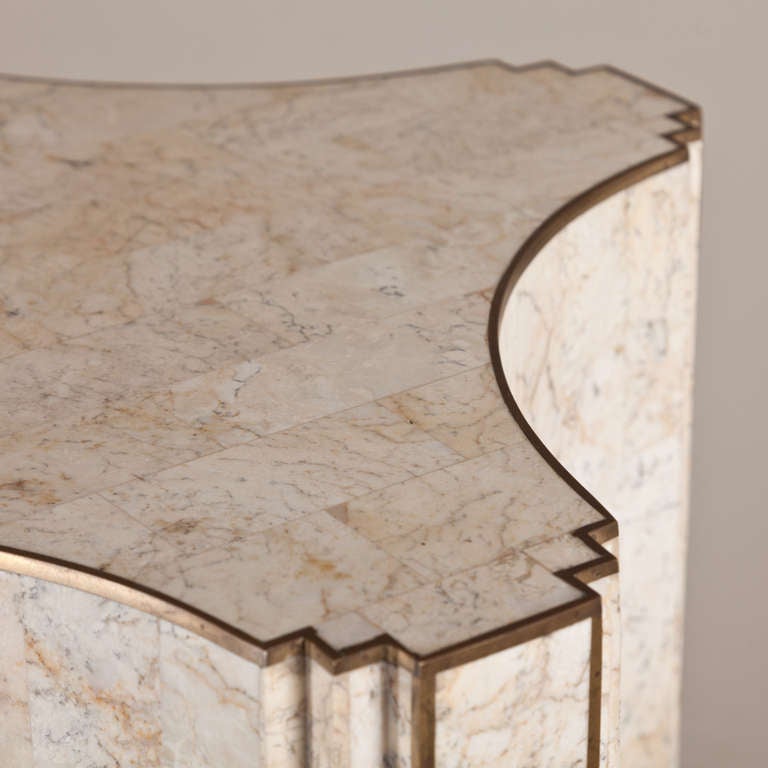 Late 20th Century Unusual Tessellated Stone Pedestal by Maitland-Smith, 1970s