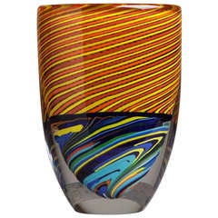 A Superb Murano Romano Dona for Cenedese Glass Vase
