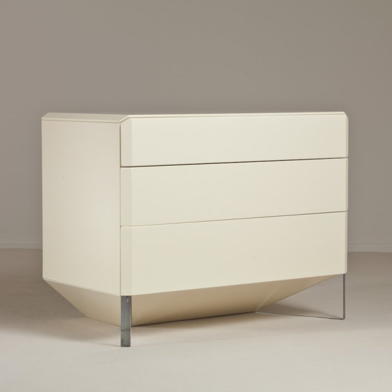 Canadian Three-Drawer Commode Designed by Rougier, Late 1970s For Sale
