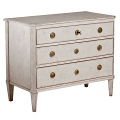 A Painted Swedish Gustavian Commode A Painted Swedish Gustavian Commode