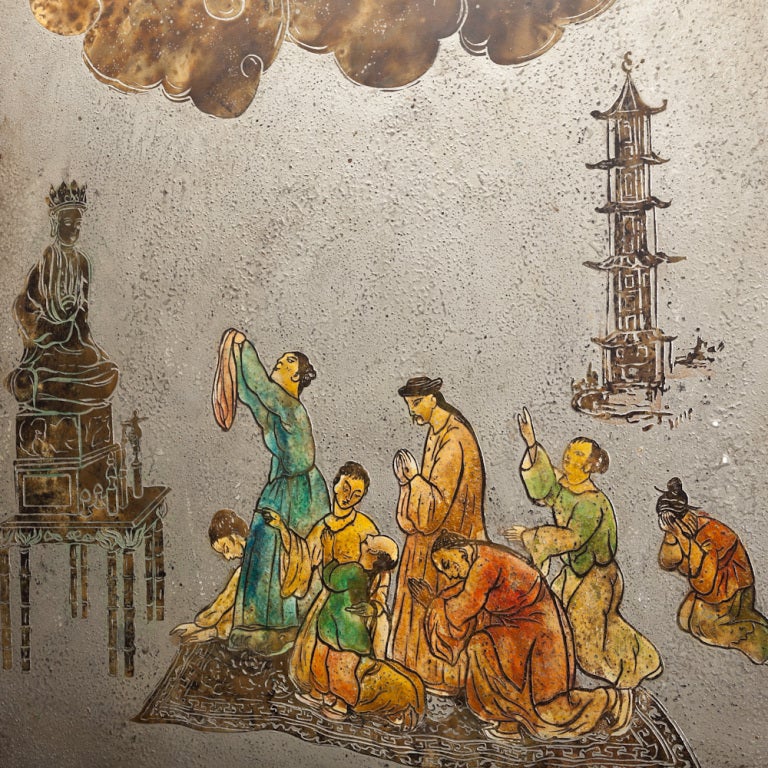 A Philip and Kelvin LaVerne Designed Buddha Panel USA 1970s 4