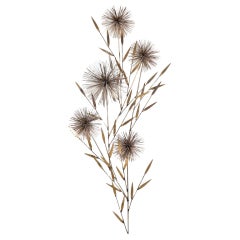 A Curtis Jere Laurel Tree Pom-Pom Wall Sculpture USA 1979