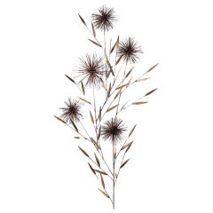 A Curtis Jere Laurel Tree Pom-Pom Wall Sculpture USA 1979