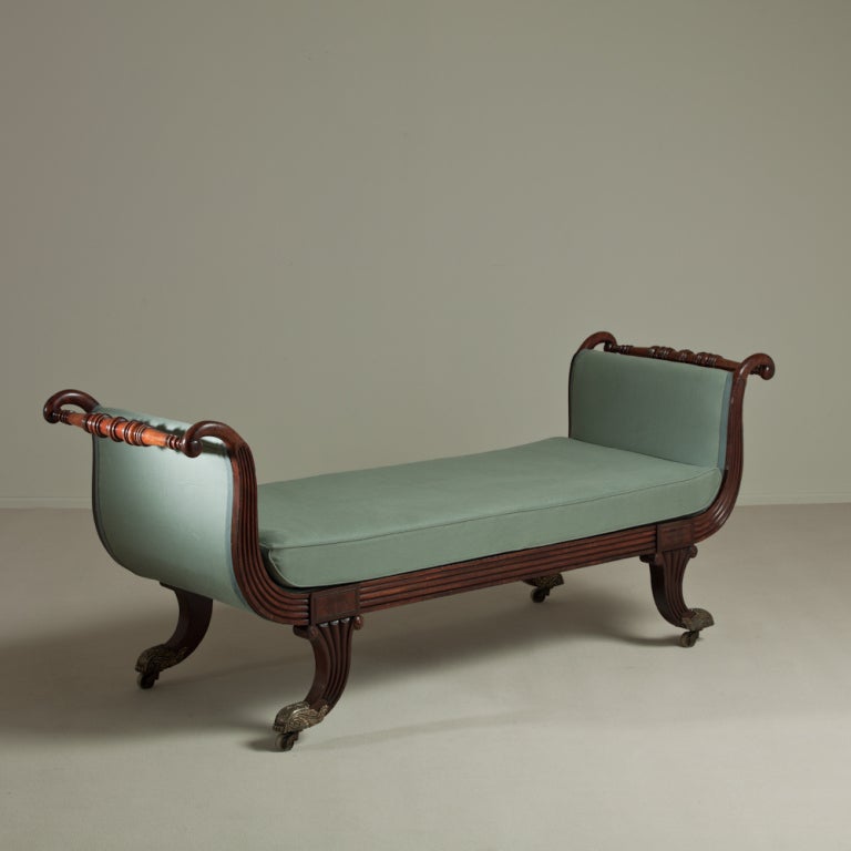 A Regency Simulated Rosewood Daybed circa 1820 Upholstered by Talisman