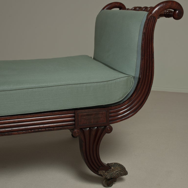 Upholstery A Regency Simulated Rosewood Daybed circa 1820