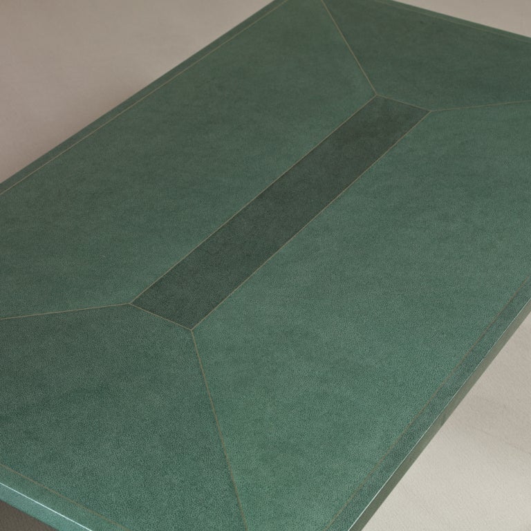 Late 20th Century A Rare Faux Shagreen Reactangualr Coffee Table 1970s/80s