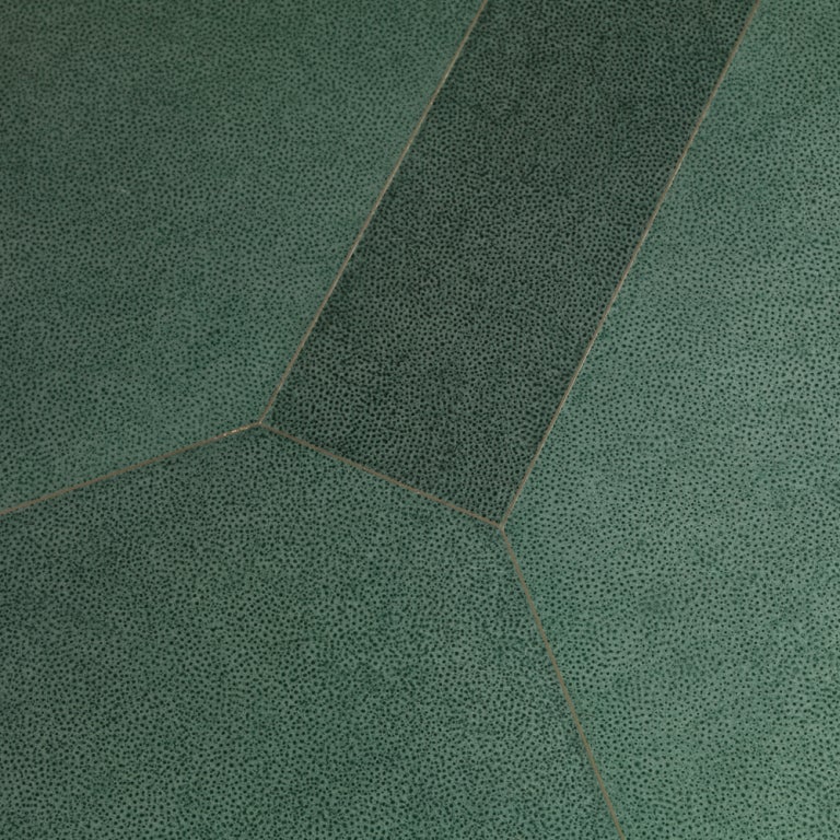 Nickel A Rare Faux Shagreen Reactangualr Coffee Table 1970s/80s