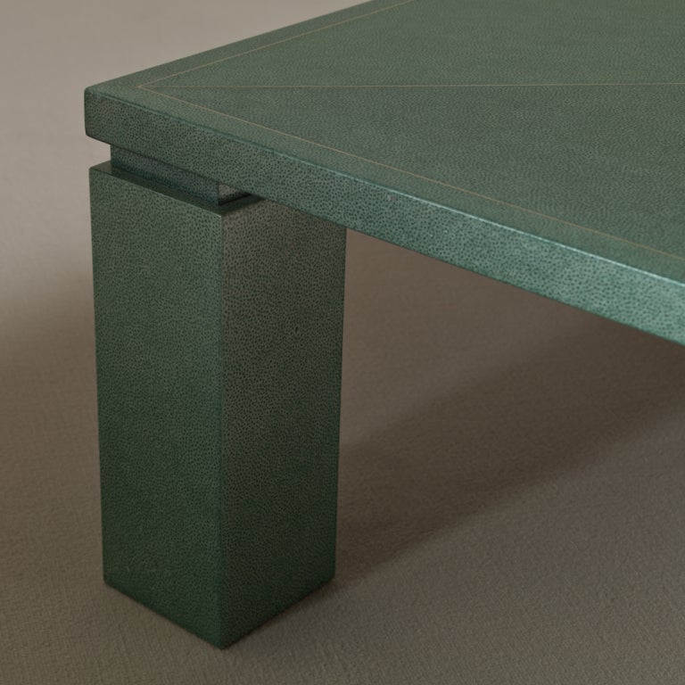 A Rare Faux Shagreen Reactangualr Coffee Table 1970s/80s 2
