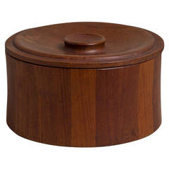 Danish Teak Ice Bucket Designed by Dansk, 1960s, Stamped 6