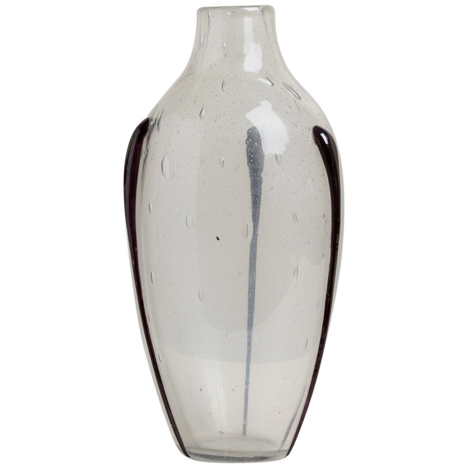 French Art Glass Vase by Degue, circa 1930