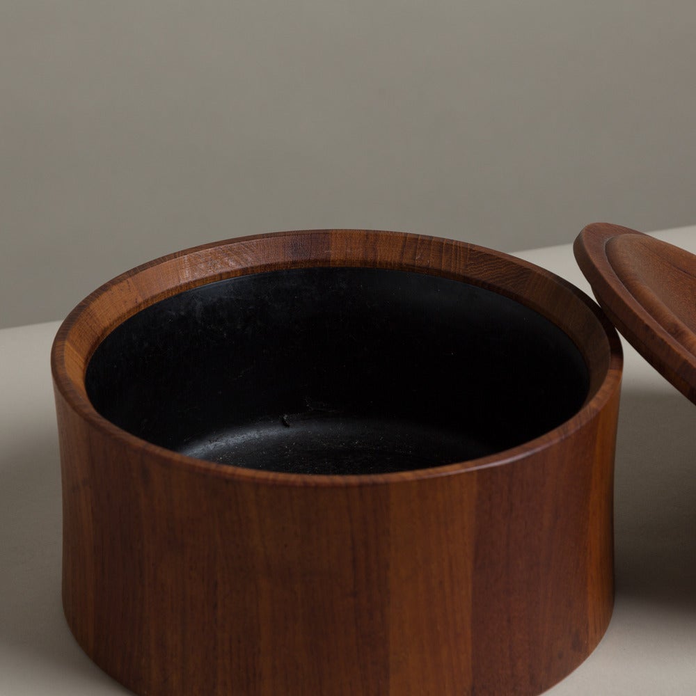 A Danish teak icebucket designed by Dansk, 1960s, stamped

Prices include 20% VAT which is removed for items shipped outside the EU.