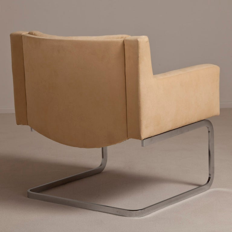 Steel A Pair of Stendig designed Cantilevered Chairs 1970s