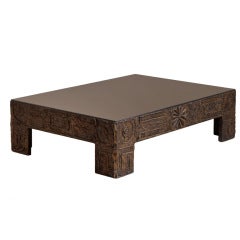 A Brutal Coffee Table in the Manner of Paul Evans 1970s