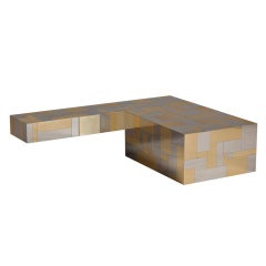 A Large 'L' Shaped Cityscape Coffee Table by Paul Evans
