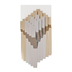 A Signed Aluminium Wall Sculpture Designed by Dan Murphy 1979