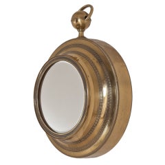 Antique A Bronze Framed Mirror Converted from a Clock circa 1820
