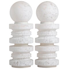 A Large Pair of Murano Glass Lamps by Vistosi 1960s