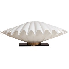 A Single Large Clam Shaped Rougier Lamp Canada 1970s