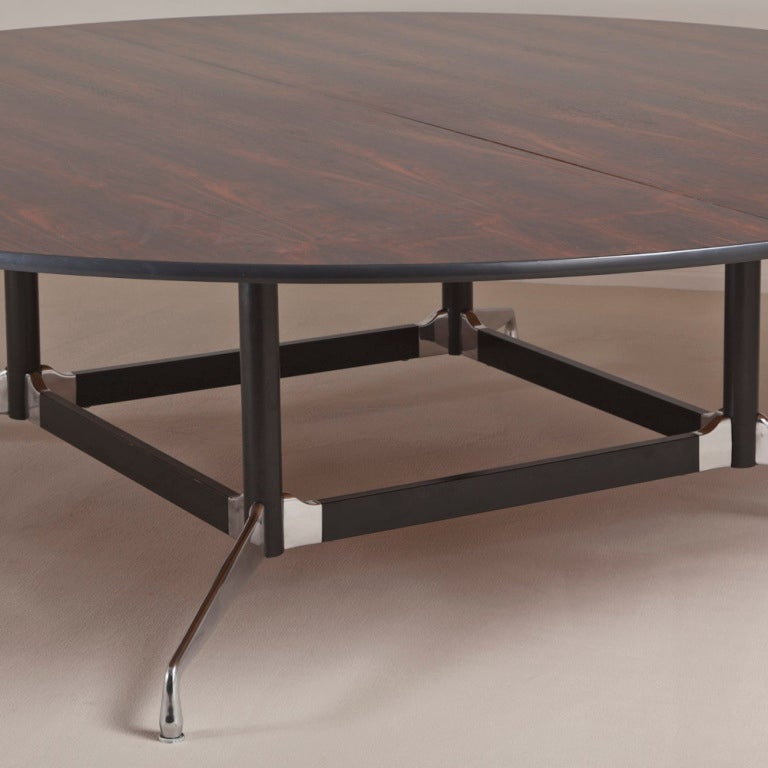 A Large Rosewood Boardroom Table designed by Charles & Ray Eames 1950s