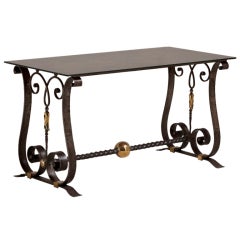 Cast Iron Table in the Manner of Piquet, circa 1925