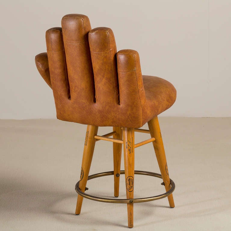 baseball glove swivel chair