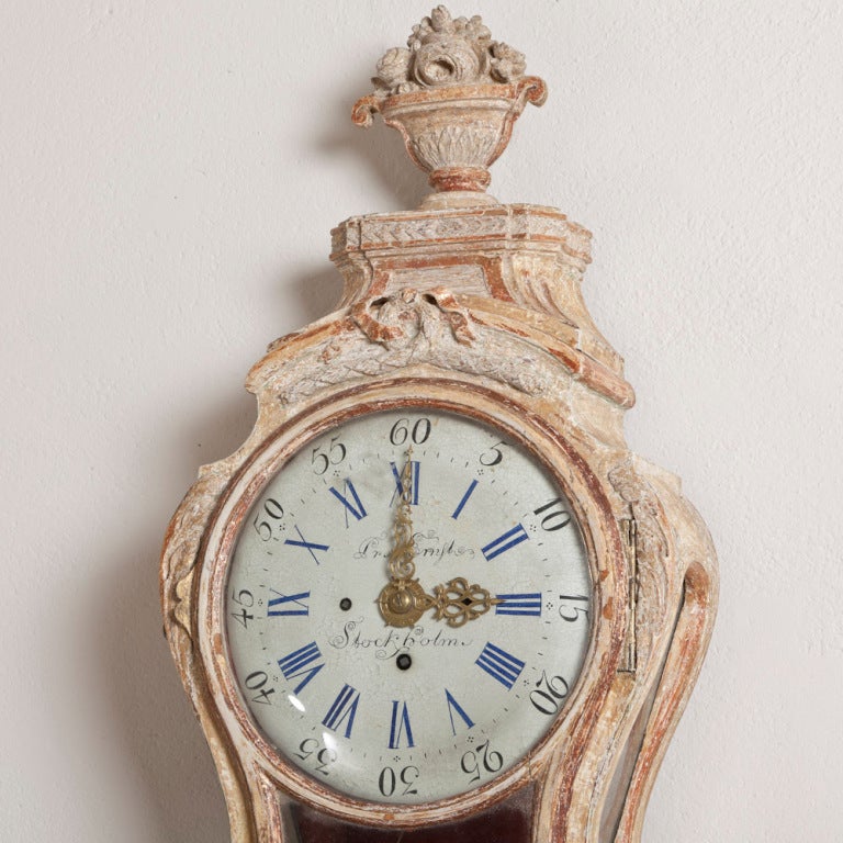 Gilt A Superb Swedish Rococo Bracket Clock Circa 1760
