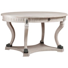 A Large Painted Oval Centre Table Circa 1900