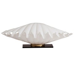 A Single Large Clam Shaped Rougier Lamp