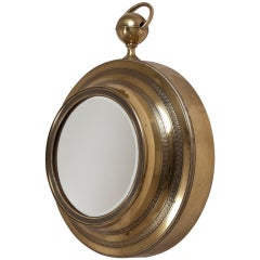 Antique A Bronze Framed Mirror Converted from a Clock circa 1820