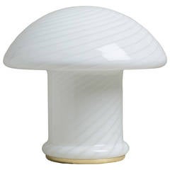 Murano Mushroom Shaped Sculptural Glass Lamp, 1970s